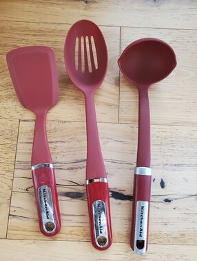 KitchenAid Burgundy Silicone Utensil Set - 3 Piece